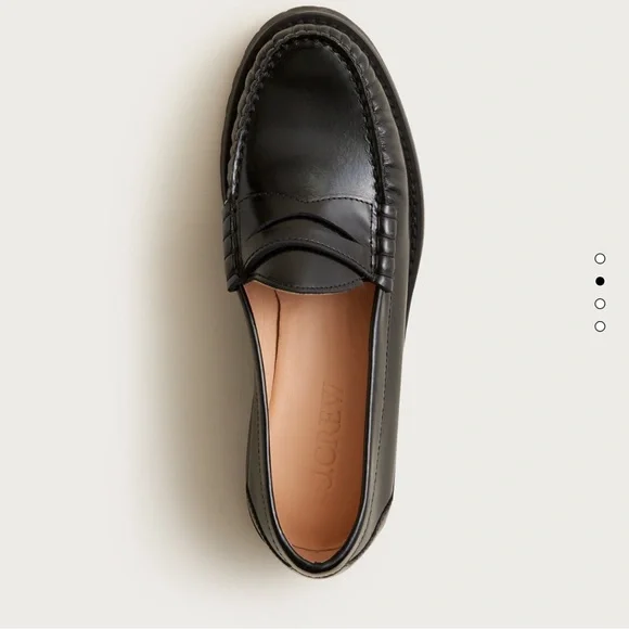 J.Crew New Winona lug-sole penny loafers in Italian spazzolato leather - Picture 8 of 10
